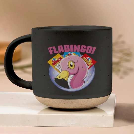 Vintage Flabingo Flamingo Bingo For Bingo Player Pottery Mugs