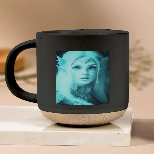Fairy elf woman fantasy mysticism magic mythical j Pottery Mugs