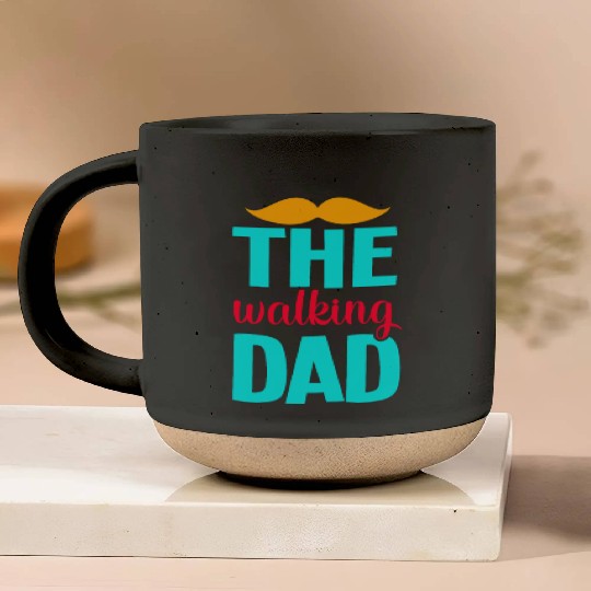 The walking dad Pottery Mugs