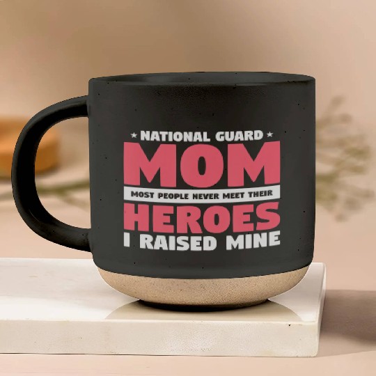 National Guard Mom Lovely Mother Family Military Pottery Mugs