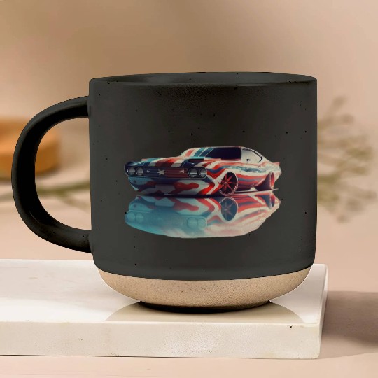 American pride and raw horsepower Pottery Mugs