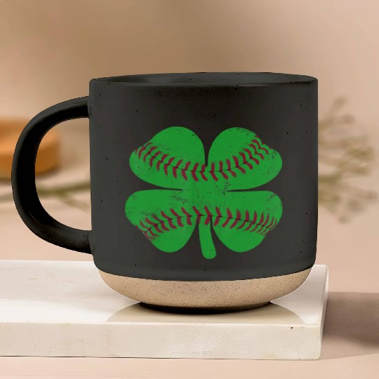 St Patricks Day Shamrock Baseball Saint Paddy's Pottery Mugs