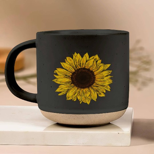 Sunflower garden Pottery Mugs