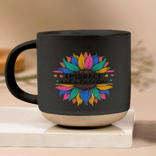 Embrace Echolalia Special Education Teacher Pottery Mugs