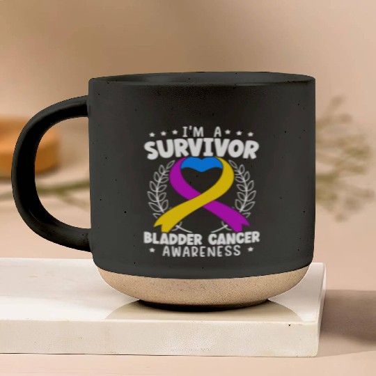 Bladder Cancer Survivor Bladder Cancer Awareness Pottery Mugs