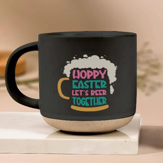 Easter Bunnies Beer Drinking Holiday Rabbit Pottery Mugs
