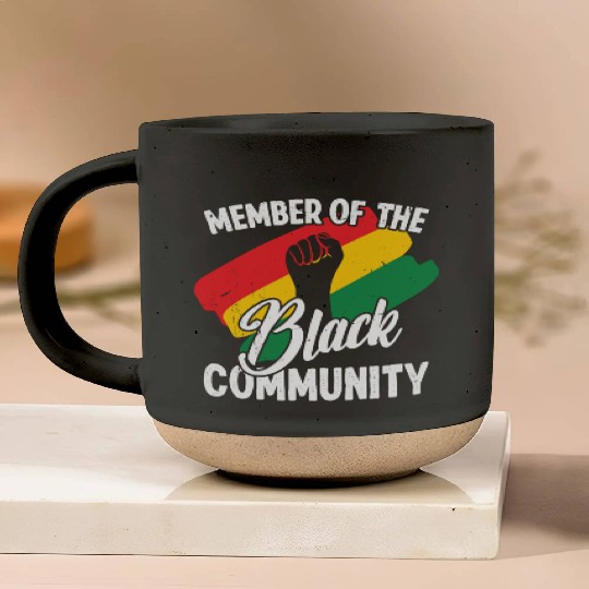 Black history month member of the black community Pottery Mugs
