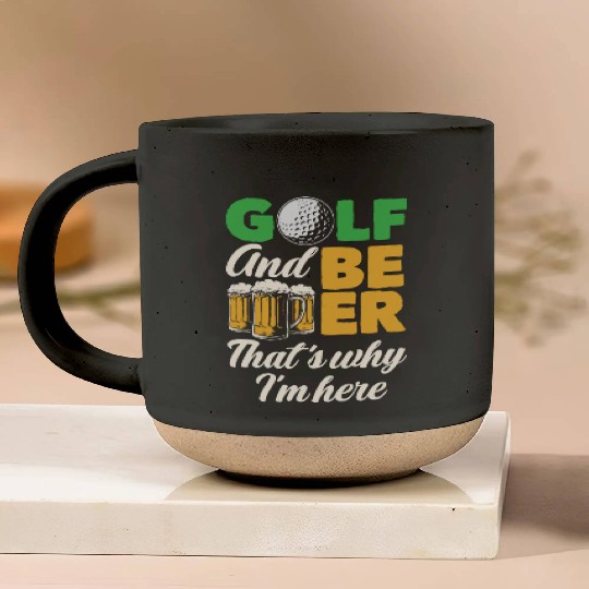 Golf Beer Pottery Mugs