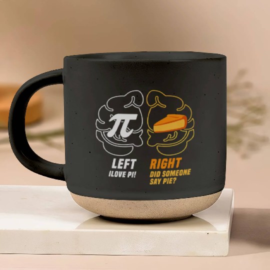 pi day celebration, math pi brain for celebrate pi Pottery Mugs