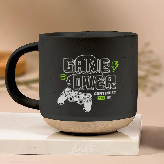 Game Over for Gamers Pottery Mugs