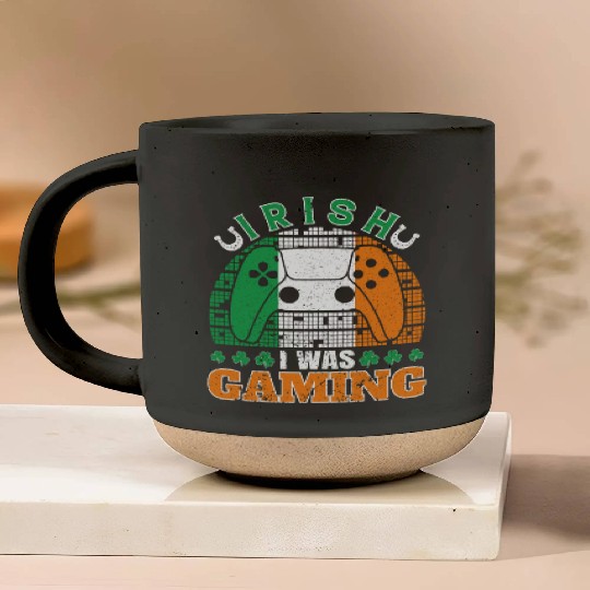 Irish I Was Gaming St Patrick's Day Gamer Pottery Mugs
