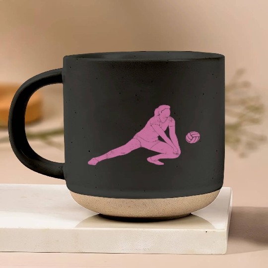 Volleyball Sport Lover Volleyball Girl Player Idea Pottery Mugs