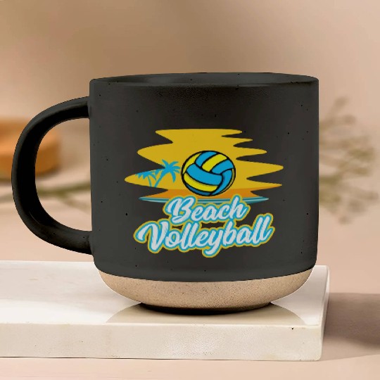 Volleyball Sport Lover Beach Volleyball Player Pottery Mugs