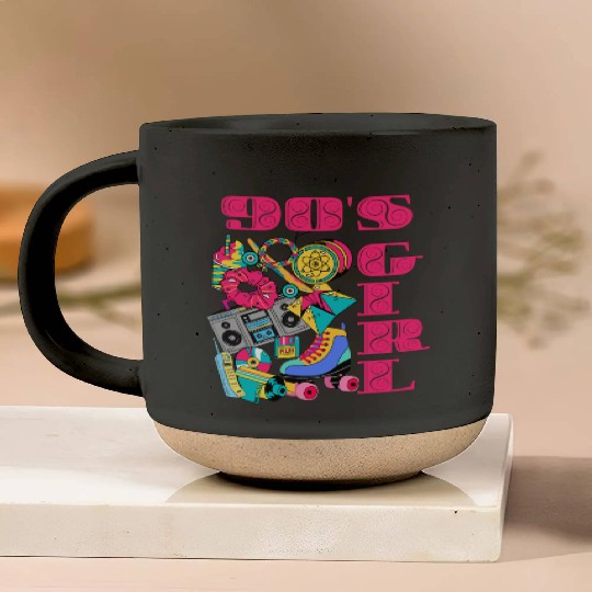 "90s Girl" Vintage Nostalgia Pottery Mugs
