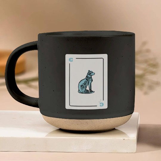 Cat Playing card Cat Lovers Gift Pottery Mugs
