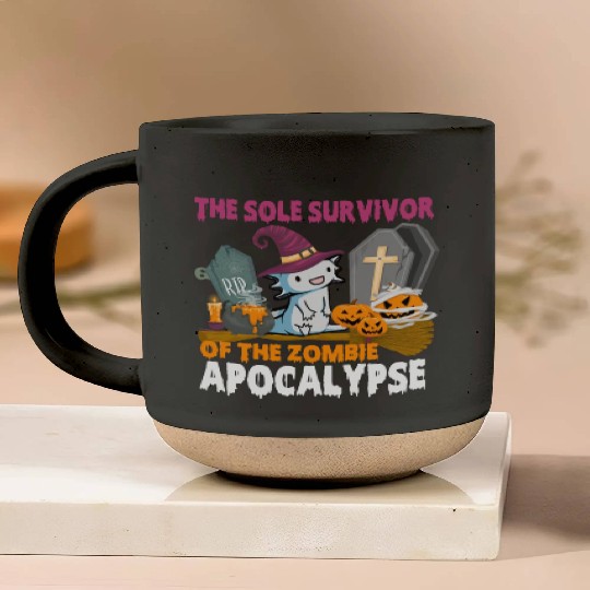 The Sole Survivor Of The Zombie Apocalypse Pottery Mugs