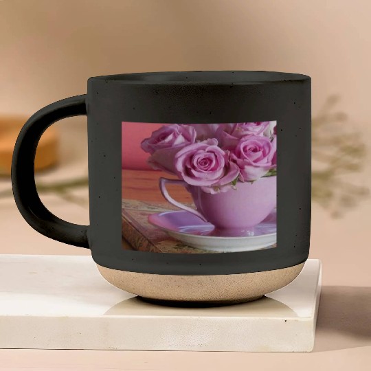 Beautiful Floral print Pottery Mugs