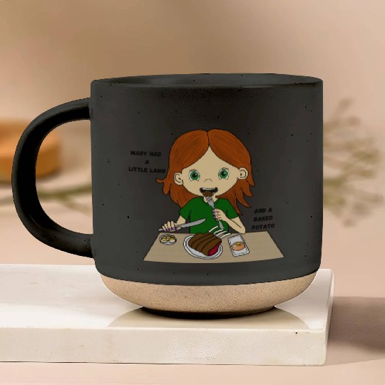 Mary Had a Little Lamb Pottery Mugs