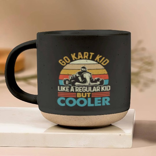 Go Kart Kid Retro Go Karting Go Cart Racing T Shi Pottery Mugs