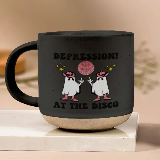 Depression At The Disco Pottery Mugs