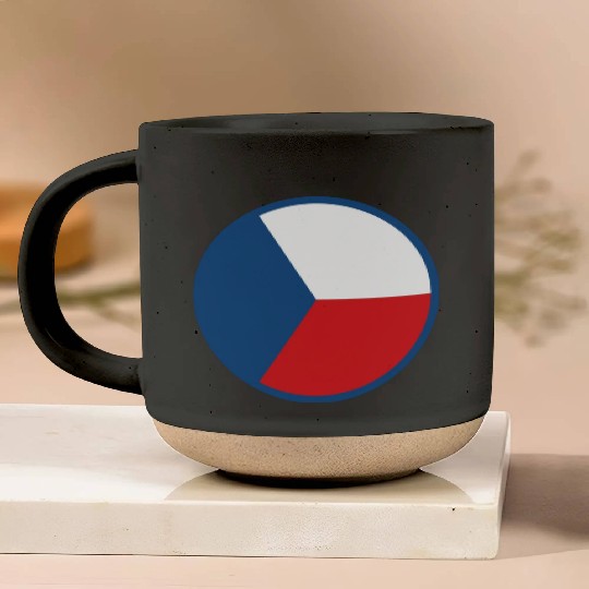 Czech Air Force Current Emblem Pottery Mugs