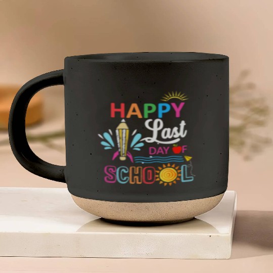 Happy Last Day Of School Teacher Boys Girls Kids Pottery Mugs