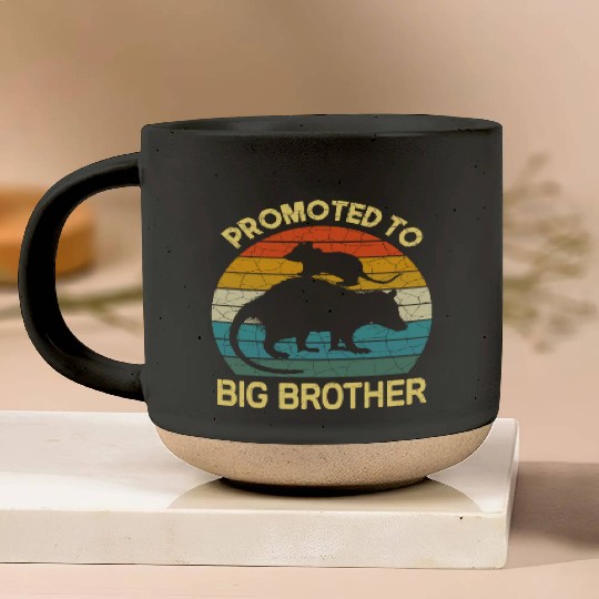Promoted to big brother Opossum Gift, baby possum Pottery Mugs