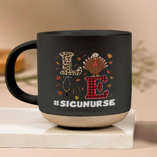 Funny SICU Nurse Thanksgiving Costume Pottery Mugs