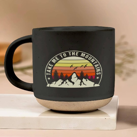 Take A Hike Mountain Pottery Mugs