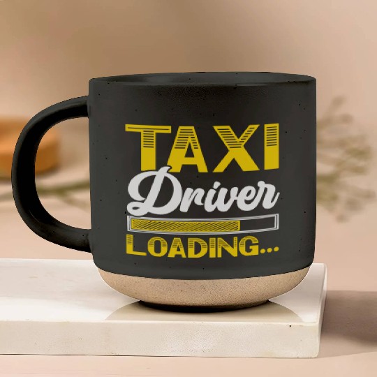 Taxi Driver Loading Taxicab Cab Driver Cabbie Pottery Mugs