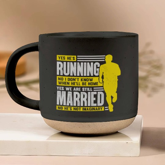 Marathon Running Runner s Wife Gift Pottery Mugs