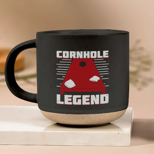Cornhole Legend Bean Bag Toss Player Gift Pottery Mugs