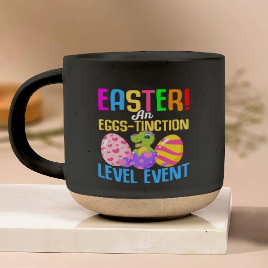 Easter T-rex Dinosaur Rabbit Easter Bunny Holiday Pottery Mugs