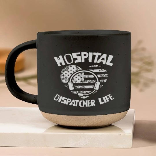 Dispatcher Us Flag Pottery Mugs