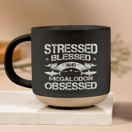 Megalodon Lover Megatooth Shark Largest Extinct S Pottery Mugs