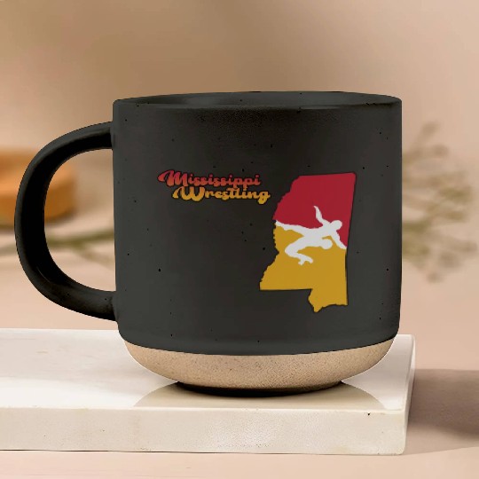 Mississippi Wrestling Pottery Mugs