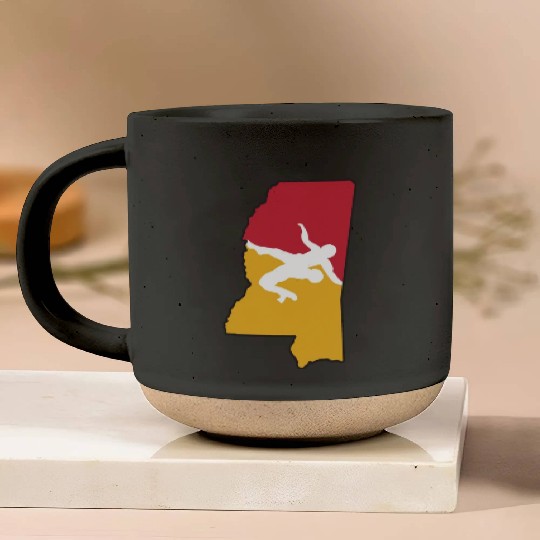 Mississippi Wrestling Pottery Mugs