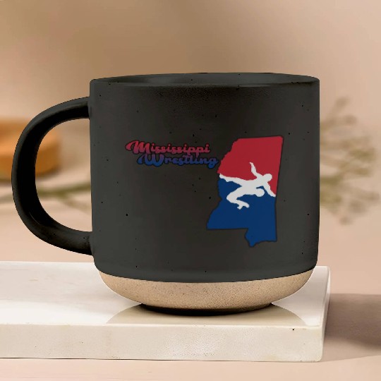 Mississippi Wrestling Pottery Mugs
