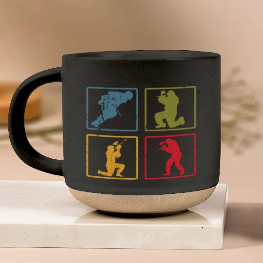 Paintball Paint Gun Paintball Player Paintballer Pottery Mugs