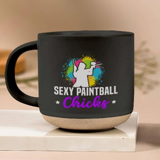Paintball Paint Gun Paintball Player Paintballer Pottery Mugs