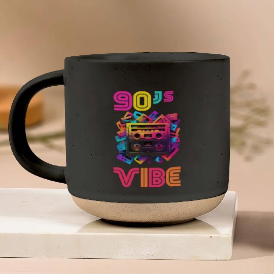 90s Vibe - I Love The 90s - Retro 90s Neon Pottery Mugs
