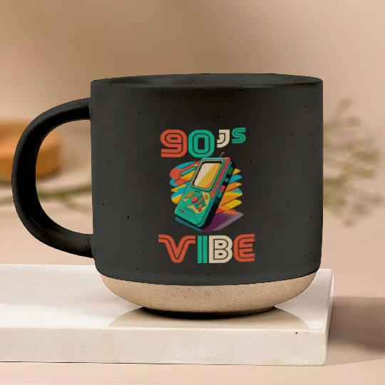 90s Vibe - I Love The 90s - Retro 90s Neon Pottery Mugs