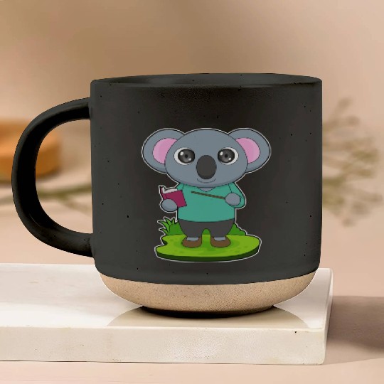 Koala Teacher Pointer Pottery Mugs