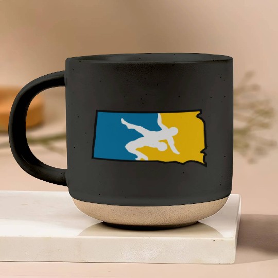 South Dakota Wrestling Pottery Mugs