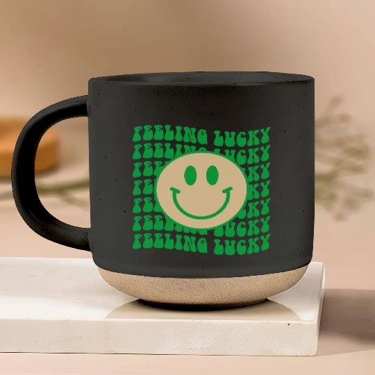 Feeling lucky Pottery Mugs