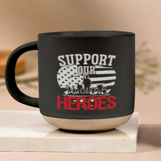 Soldier support our heroes military army veteran Pottery Mugs