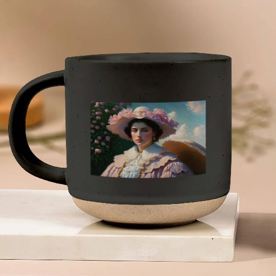 sad woman Pottery Mugs