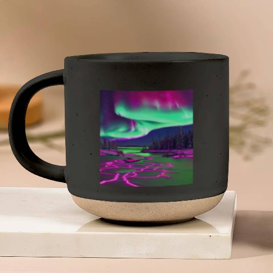 Northern Lights Pottery Mugs