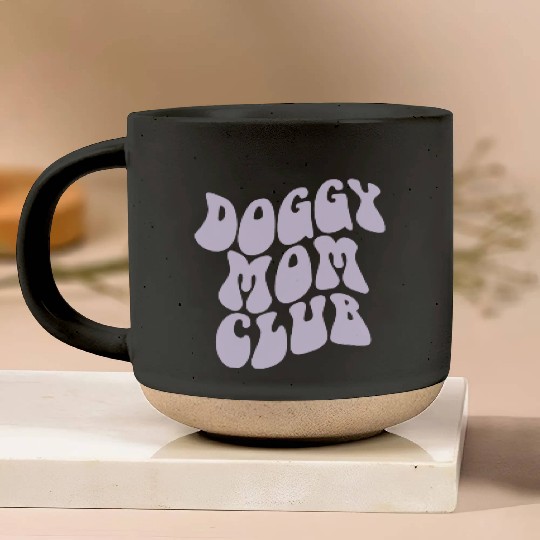 Dog Moms Club retro Pet Lover Pottery Mugs