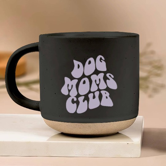Dog Moms Club retro Pet Lover Pottery Mugs